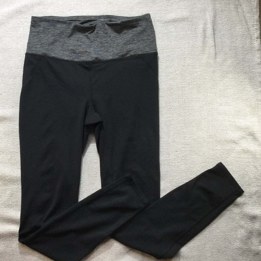 Gaiam black/gray high waist leggings size medium